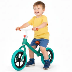 Bicicleta De Equilíbrio Para Criança Sem Pedal Aro 10 Verde Castela