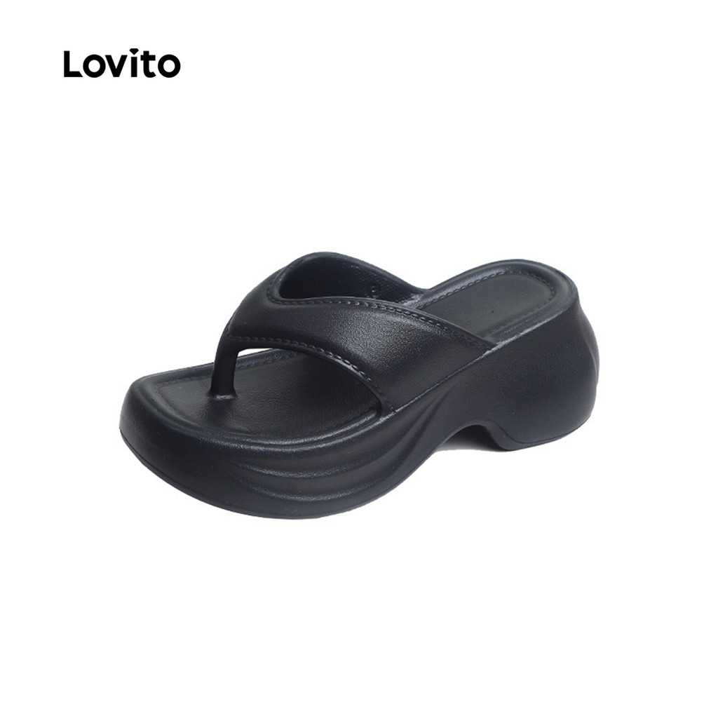 Lovito Sandálias Casuais Minimalistas e Planas para Mulheres LFA100040 em Oferta na Shopee