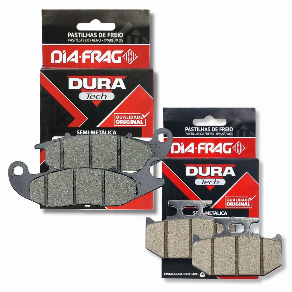 Kit Pastilhas de Freio Fz25 250 Abs Diafrag (Semimetálica)