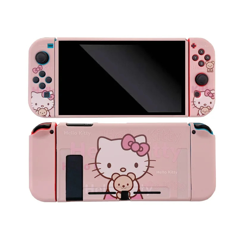 Kit Capa Protetora TPU Flexível Hello Kitty Edition Para Nintendo Switch Padrão em Oferta na Shopee