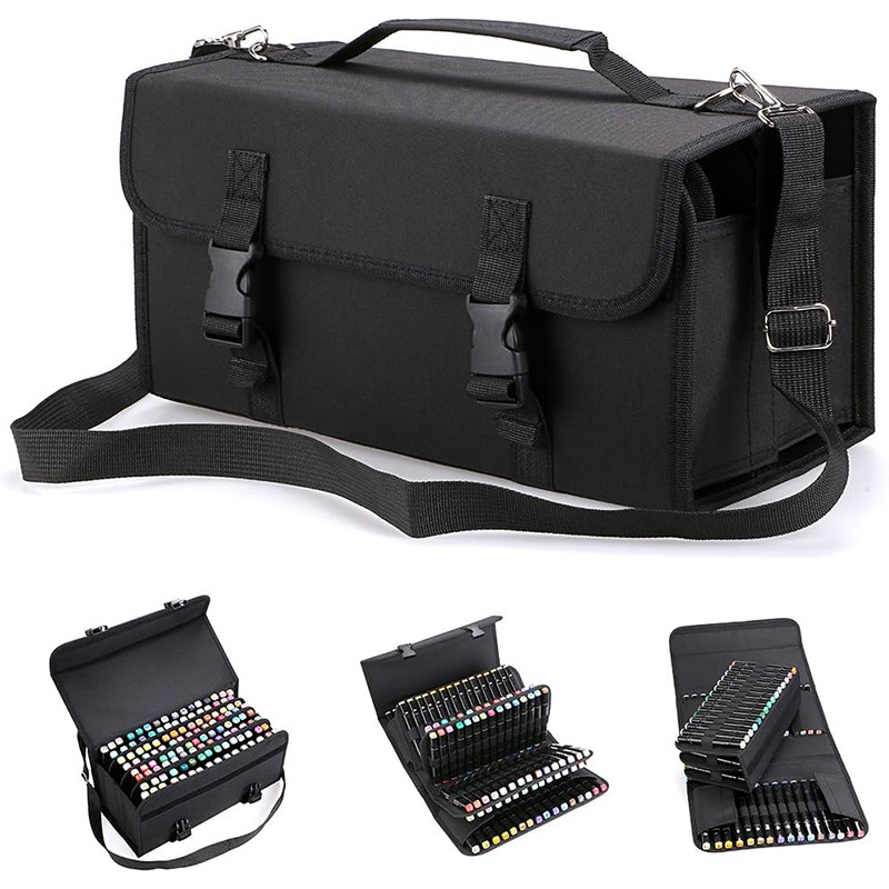 Estojo Escolar Infantil Feminino Dual Marker 80 PCS com Design em Camadas Limpo e Organizado em Oferta na Shopee