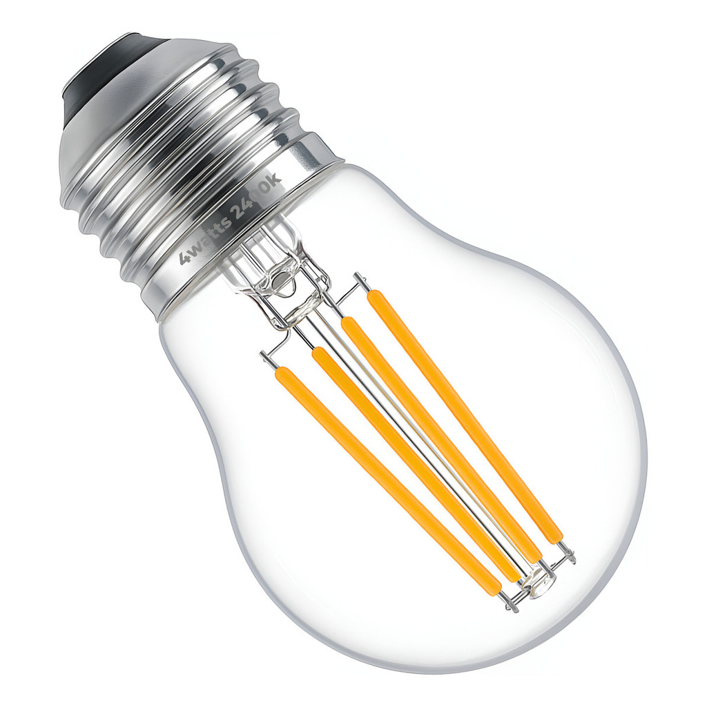 Lâmpada G45 Led Filamento Bivolt Camarim Âmbar Bolinha 2400k