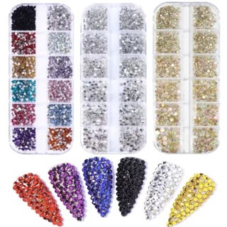 Caixa de Maquiagem e Nail Art com Strass Colorido – Kit Completo de Beleza em Oferta na Shopee