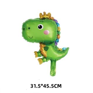 Kit 10 Mini Balão Metalizado Dinossauro Baby Verde Centro de Mesa 32cm Festa Decoração em Oferta na Shopee