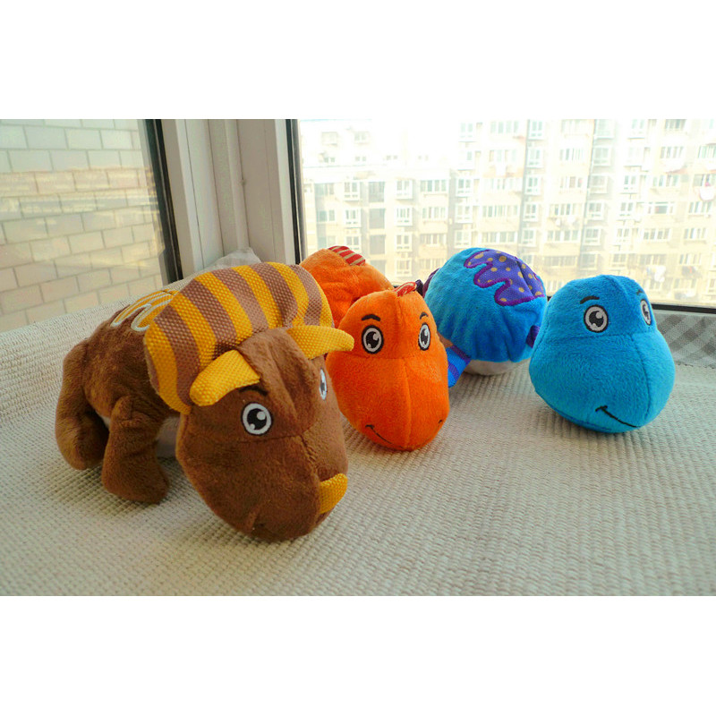Comércio exterior europeu americano único brinquedos para animais de estimação gato cão brinquedos jurássico dinossauro