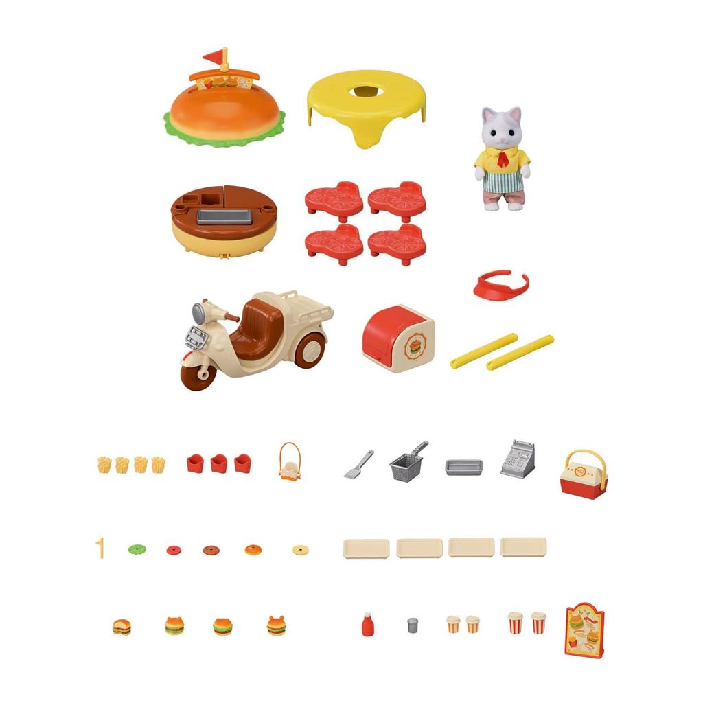 EPOCH Sylvanian Families Carrinho de Hambúrguer Fresquinho — Original do Japão — imagem 2 de 2