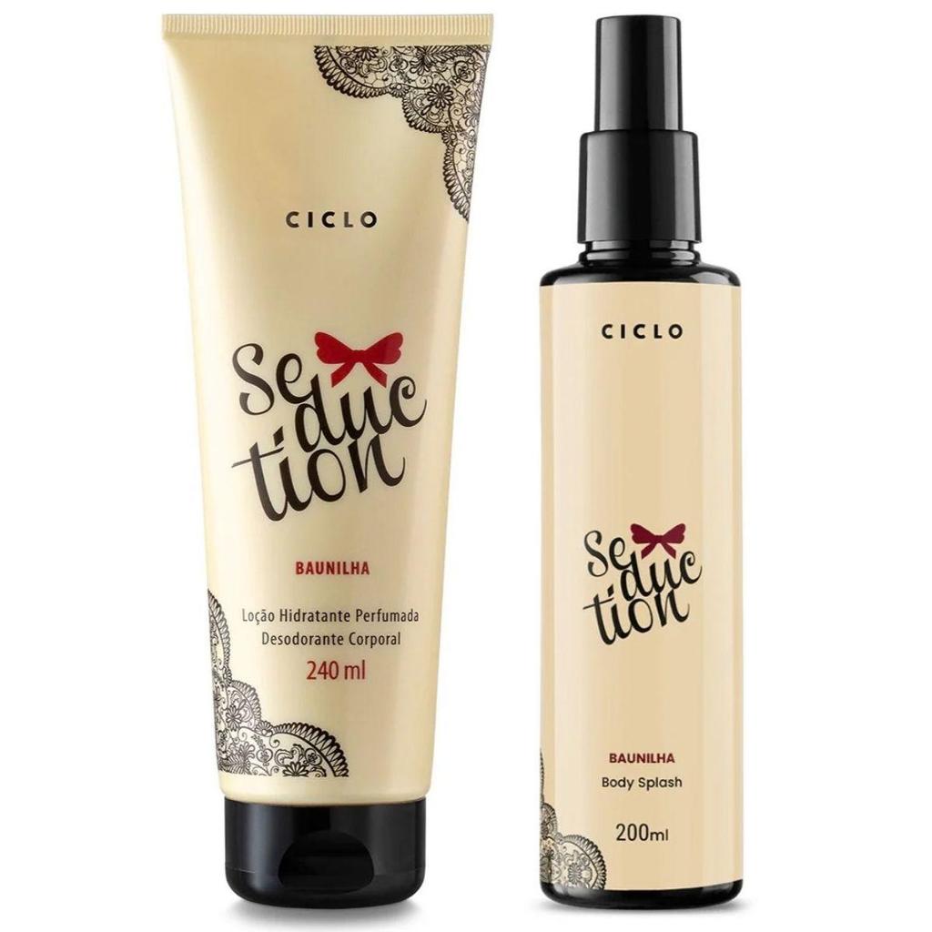 Combo Kit Seduction Body Splash + Loção Hidratante Perfumado Ciclo Cosméticos