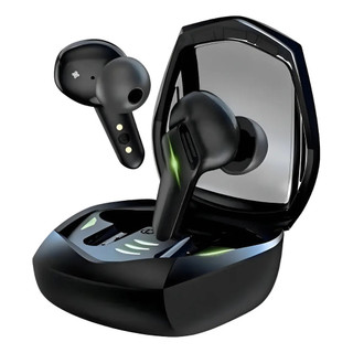 Fone In-ear Gamer Kaidi KD-776 Preto e Branco Bluetooth 5.3 TWS Com Microfone