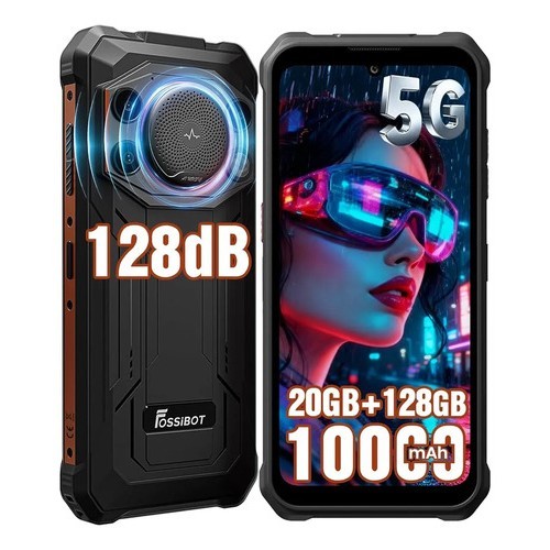 Smartphone Fossibot F110 Pro 5g Nfc 20gb/128gb 10000mah Preto Resistente