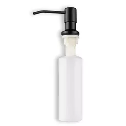 DISPENSER DETERGENTE PORTA SABONETE EMBUTIR DOSADOR PRETO