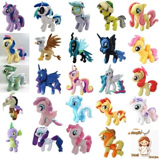 26 Estilos 30 Cm Genuíno My Little Pony Twilight Sparkle Applejack‌ Brinquedos De Pelúcia Universo Princesa Lua Pesadelo