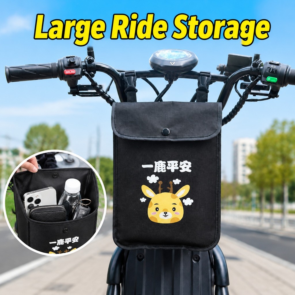 Bolsa De Armazenamento Suspensa Para Scooter Elétrica Portátil , Organizadora De Gancho Frontal Passeios Com design De F