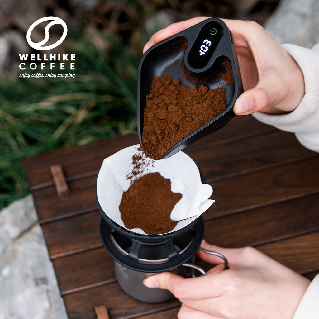 WELLHIKE café quadrado Polegada balança de café acampamento portátil Mini mão perfurador 0.1g balança eletrônica alta pr
