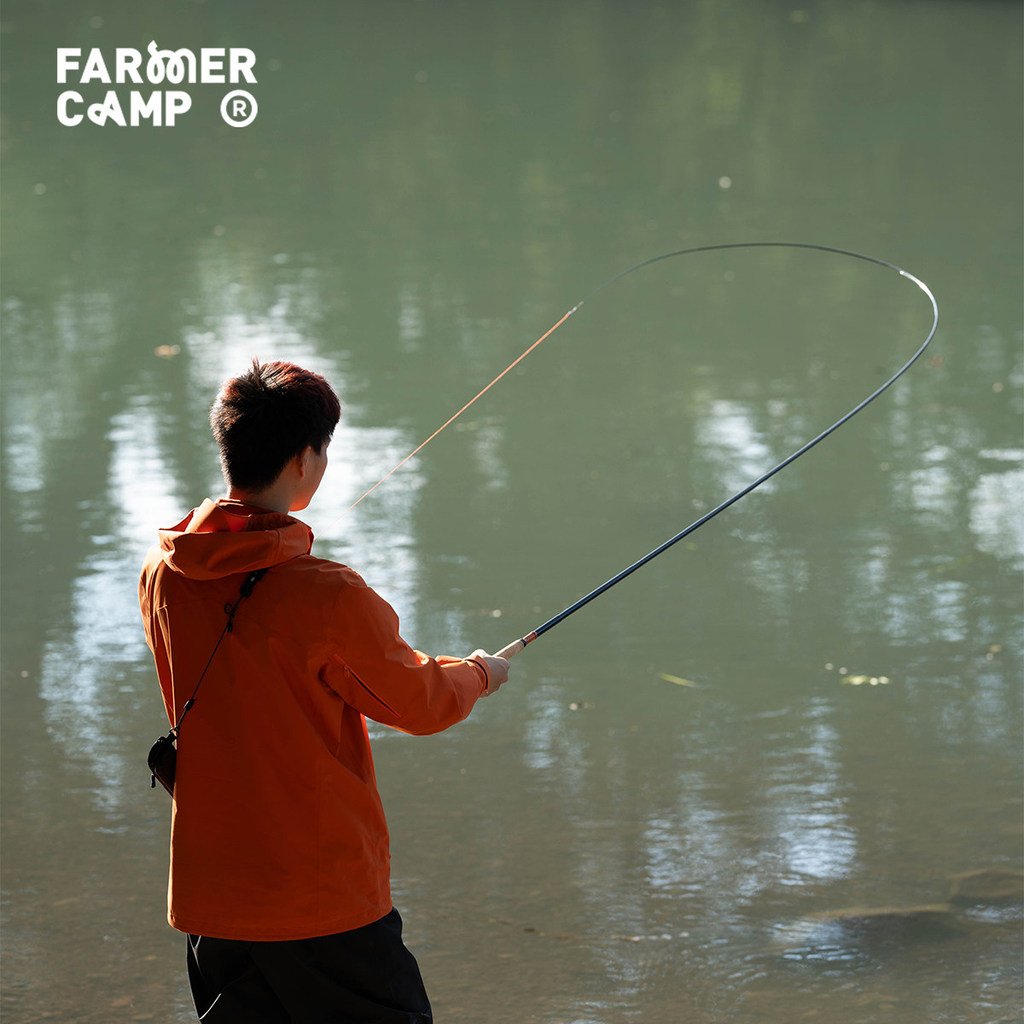 Agricultor acampamento Tianzhan vara de pesca tenkara fluxo pesca com mosca cavalo boca pequeno objeto pesca 270/300