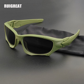 Óculos de Sol com Lentes Polarizadas e Camuflagem Militar para Esportes ao Ar Livre, Corrida, Pesca, Ciclismo e Condução