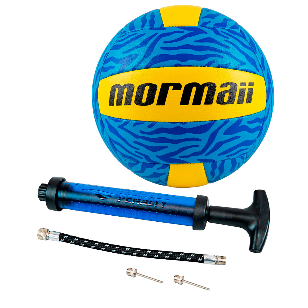 Kit Bola Vôlei de Praia Mormaii VB-575 Beach Volley Original Bomba Ar Penalty