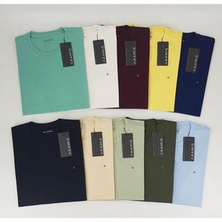 Camiseta Básica Algodão Masculina Manga Curta Casual