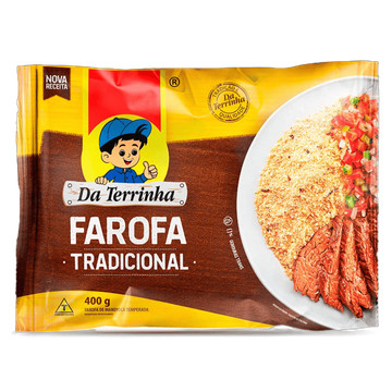Da Terrinha Farofa pronta 400g