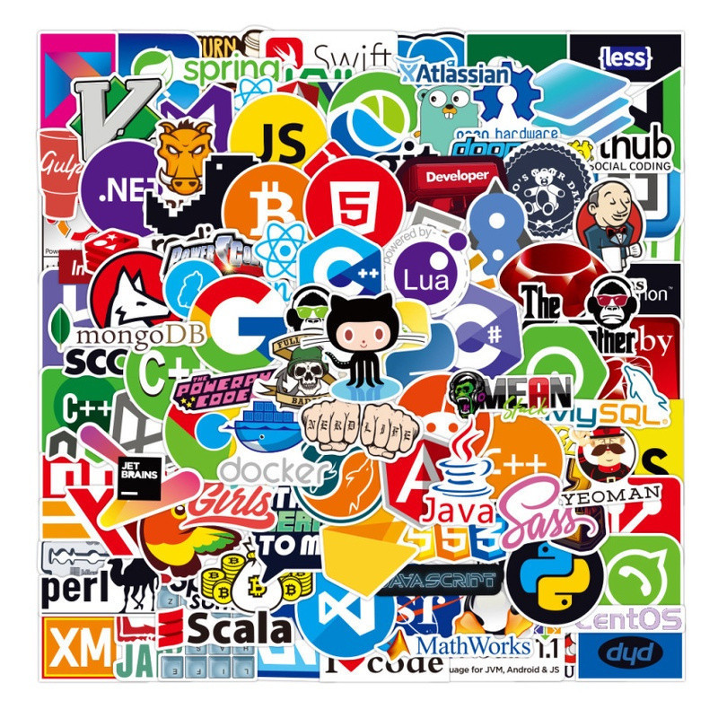 105 Adesivos para Programadores, Adesivos para Laptops, Adesivos Tecnológicos para Desenvolvedores em Linguagem C #