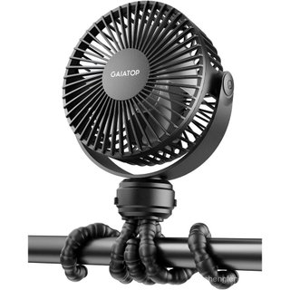 Ventilador Portátil Mini para Carrinho de Bebê Gaiatop, Funciona a Bateria, Pequeno, com Clipe, Desmontável, 3 Velocidad