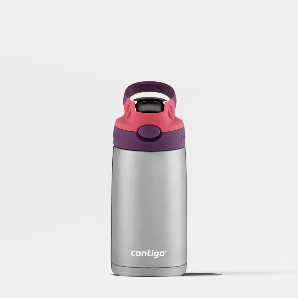 Garrafa Térmica AUTOSPOUT® Kids Rosa Inox Contigo | 384ml