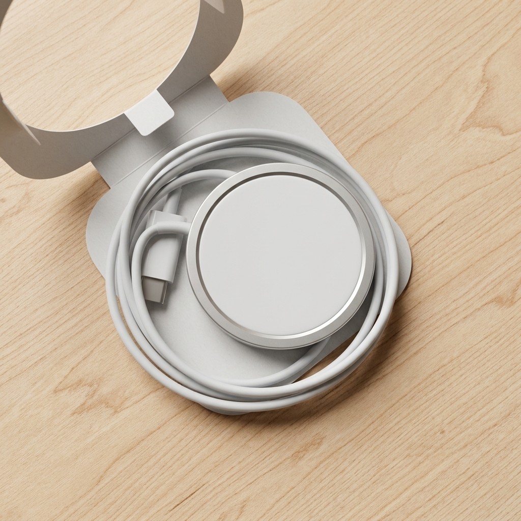Carregador Magnetico Por Inducao Sem Fio Tipo C Alinhamento Preciso Para iPhone Celular