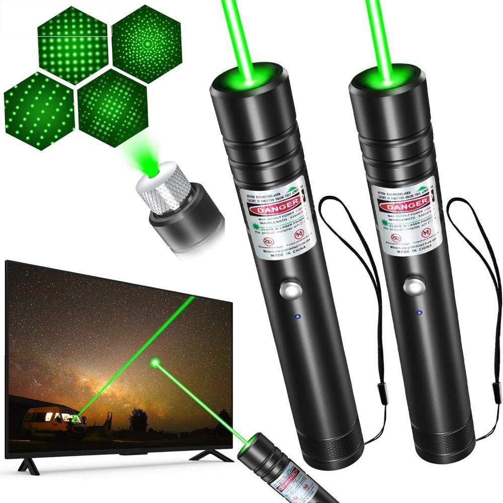 Caneta De Demonstração A Laser AULQNIL , Ponteiro Verde Vermelho Portátil De Alta Potência , Luz Indicadora De Longo Alc