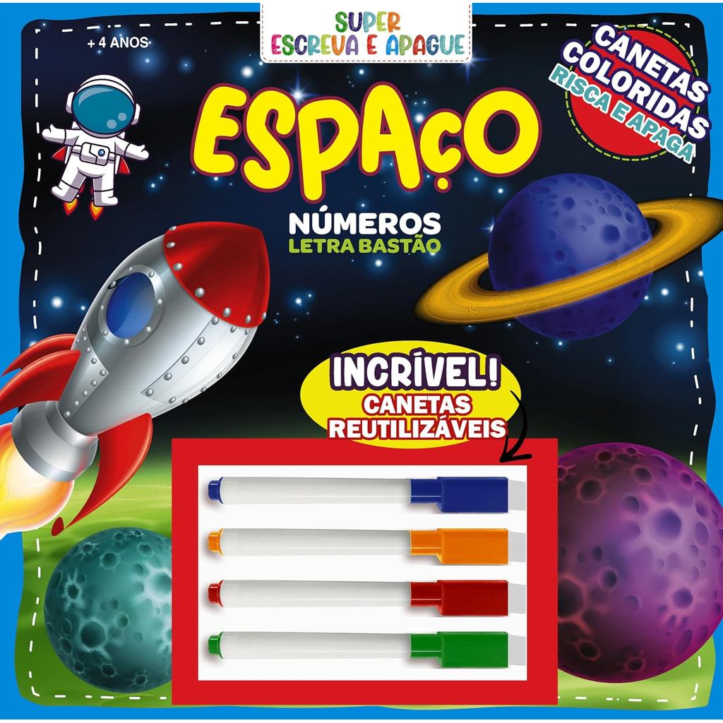 Super Escreva e Apague | Espaço | Números