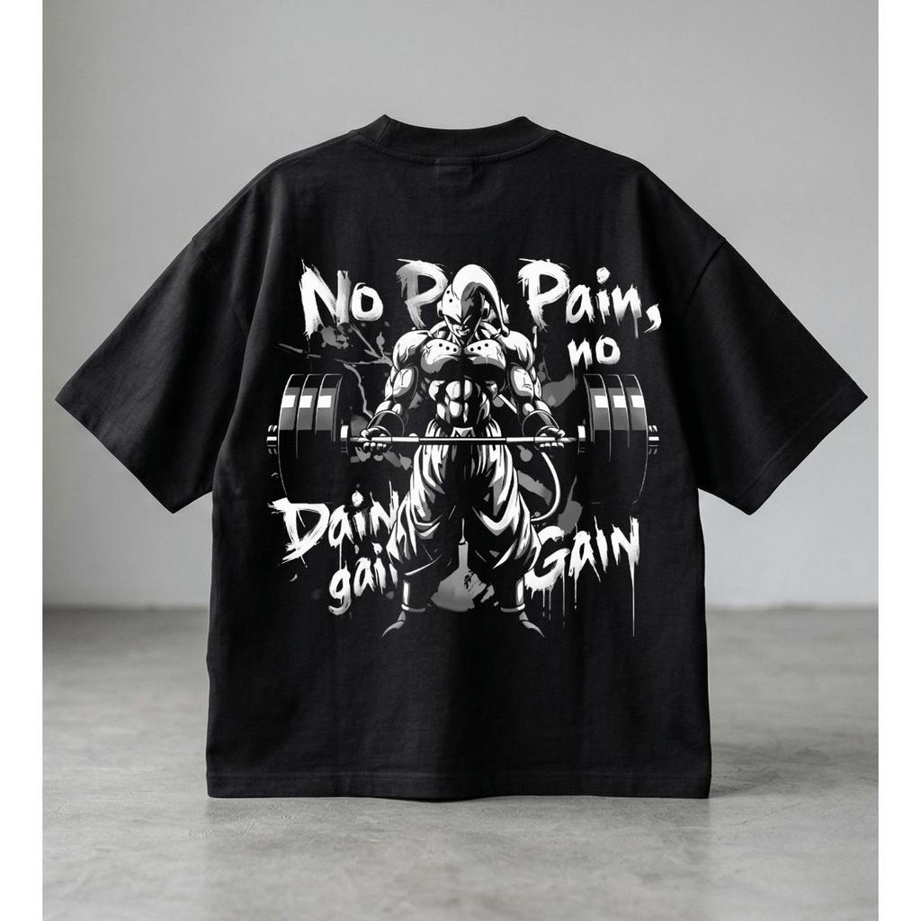 Camiseta Masculina Oversized Treino Pesado 100% Algodão Fio 30.1 Estampa Alta Definição Streetwear Conforto Urbano