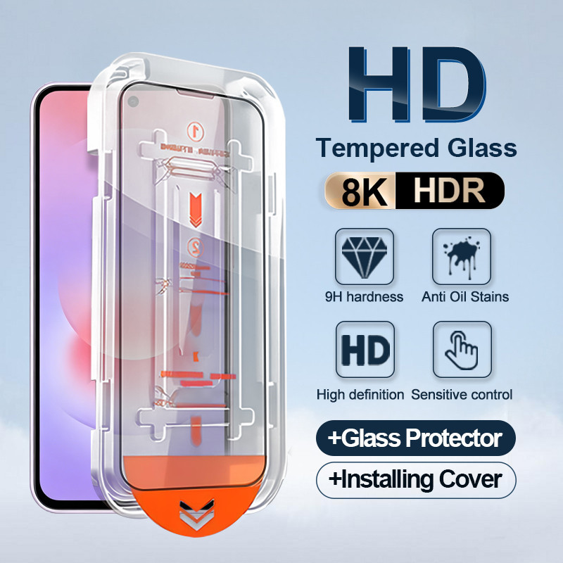 Vidro Temperado De Cobertura Completa Samsung A27 Para A57 A37 A17 A07 S24 S23 S21 S20 S25 FE S26 S25 S21 Plus Ultra A55