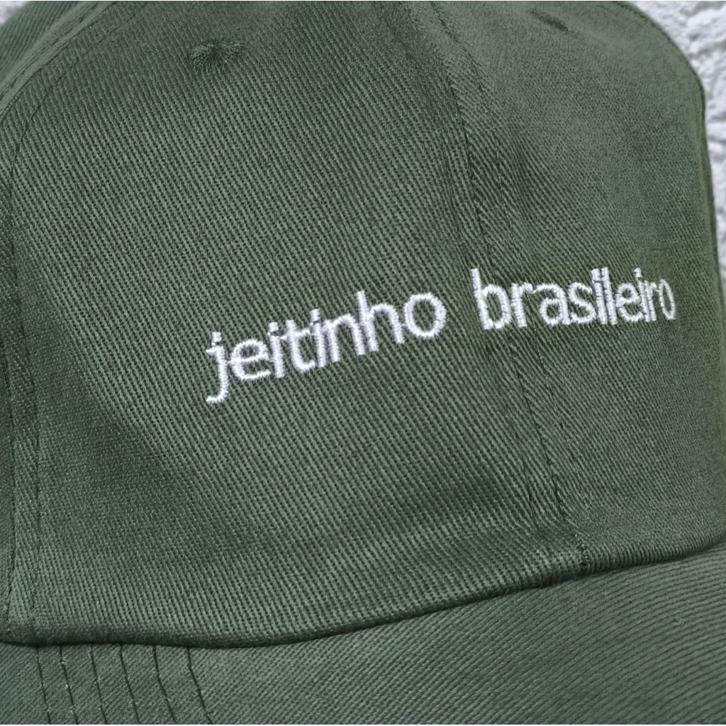 Boné jeitinho brasileiro Brasileira Beisebol Bordado Aba Curva Ajustável Unissex Casual — imagem 2 de 2