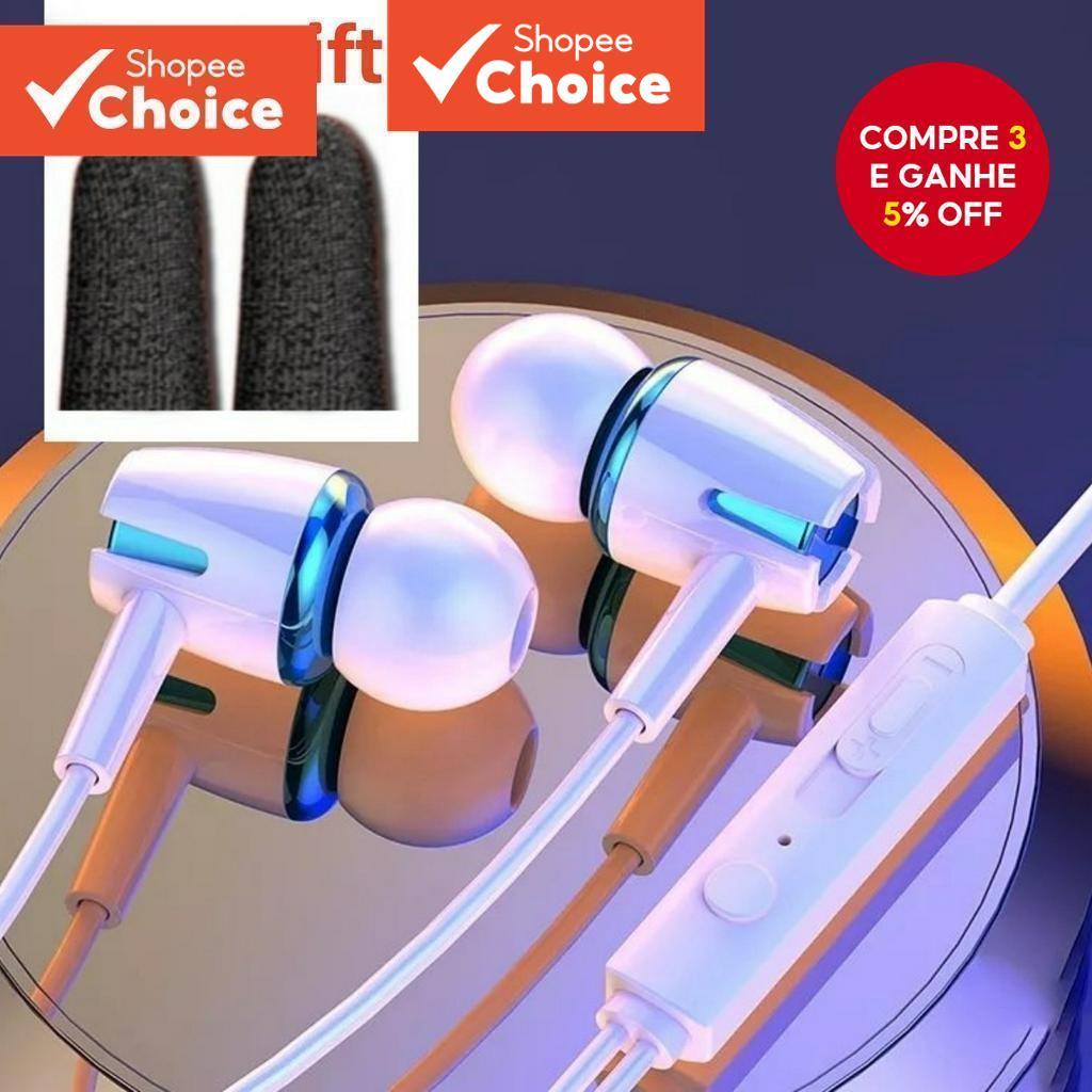 Fones De Ouvido Com Fio E18 De 3,5 Mm/tipo C Em Várias Cores, Com Graves Super 9d E Som Hi-fi Intra-auricular