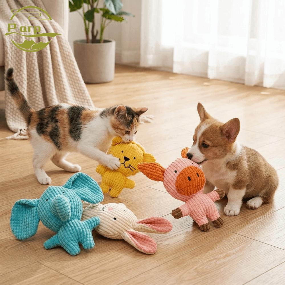 PARPERTY1 Brinquedo De Pelúcia Para Cães , Mastigar Estridente Em Forma De Animal Leve Animais De Estimação Molar Multic