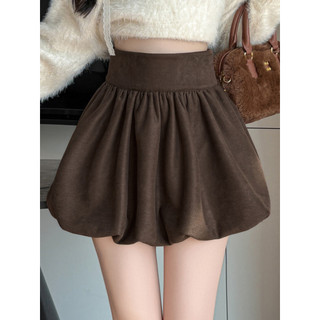 Camurça a linha saia flor Bud saia meio comprimento saia feminina outono inverno 2026 novo estilo Pettiskirt saia curta 