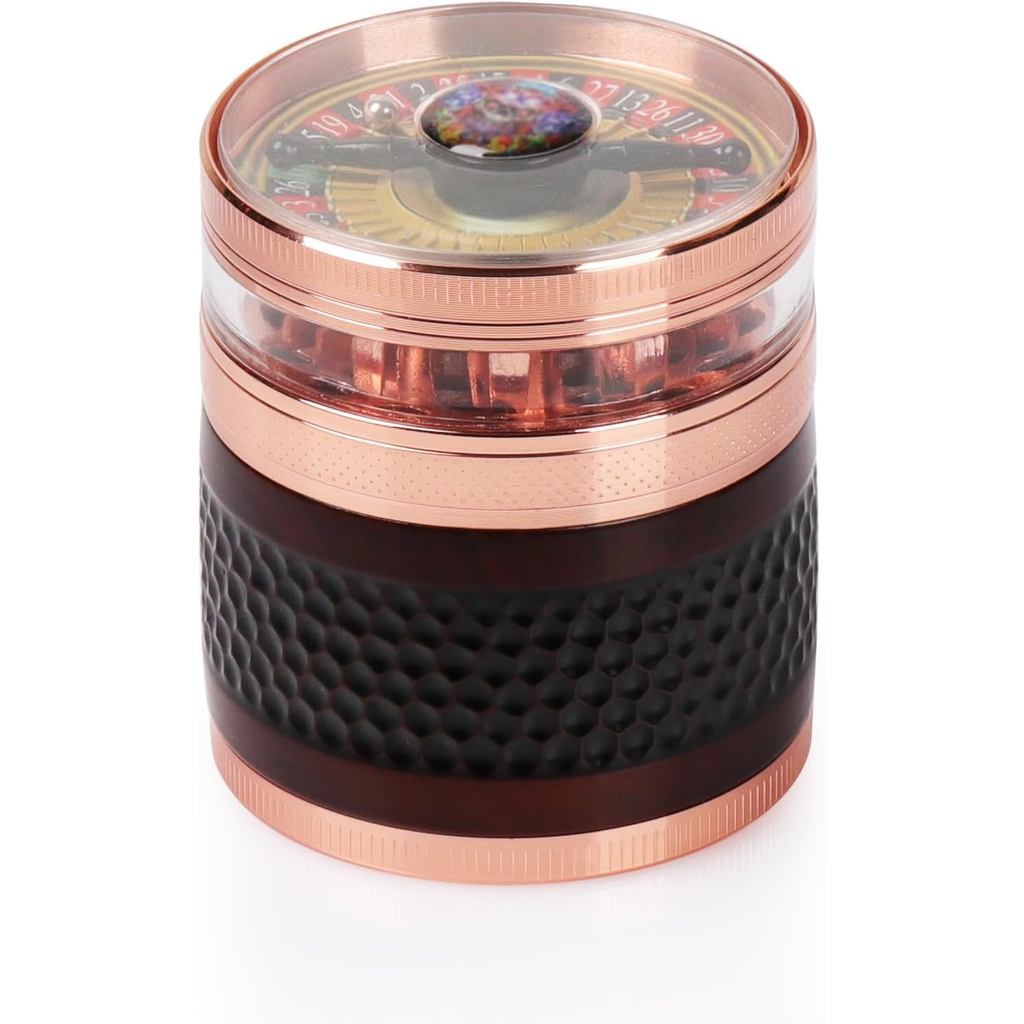 Moedor Manual De Especiarias De 2.5 "-Ferramentas De Cozinha-Moinhos Multiuso Moedores Caprichosos (Rose Glod)