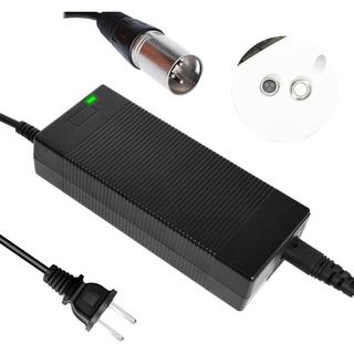 Carregador Rápido EVAPLUS Certificado UL 54.6V com Conector XLR - Carregador de Bateria de Lítio 13S 48V para Bicicletas