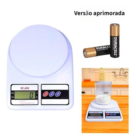 Balança Digital De Cozinha Com Precisão de 1g a 10Kg Função Tare Produtos à vista