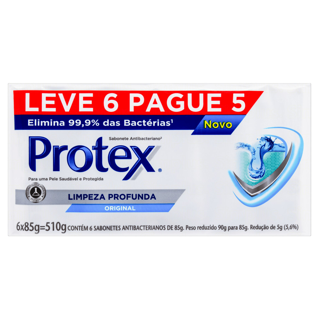 Protex Pack Sabonete em Barra Limpeza Profunda 6 und 85g