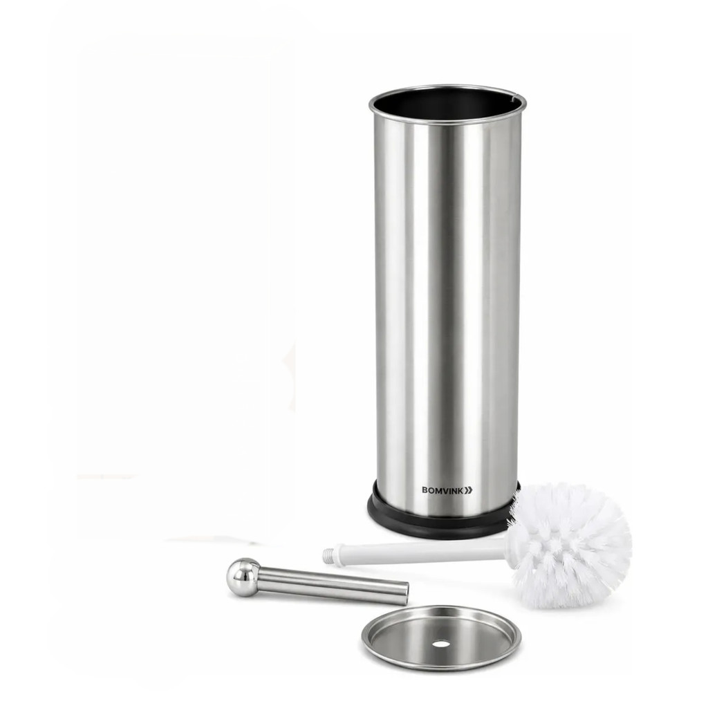Escova Sanitaria Vaso Banheiro Aco Inox Suporte Higienico