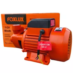 Bomba De Água Periférica Bivolt Foxlux 1CV 750W 50mca 3000L/h Para Residência Irrigação Reservatório
