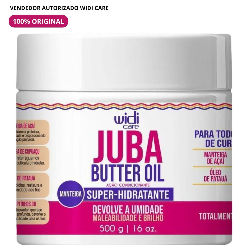 Máscara Butter Oil Super-Hidratante Juba 500g – Widi Care