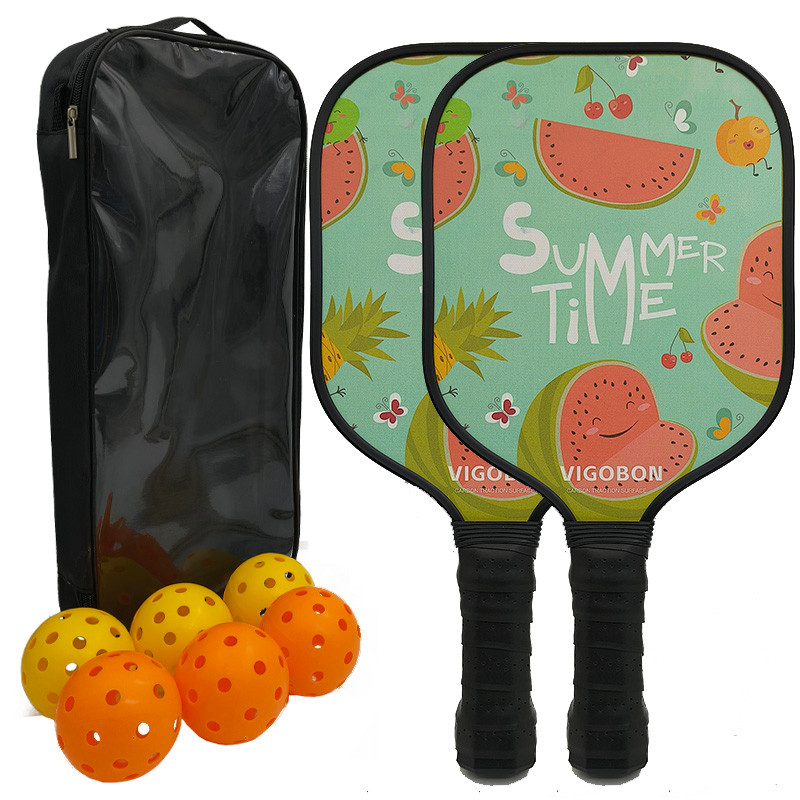 Raquete de pickleball raquete de pickleball raquete de fibra de vidro conjunto de raquete de pickleball de grau profissi