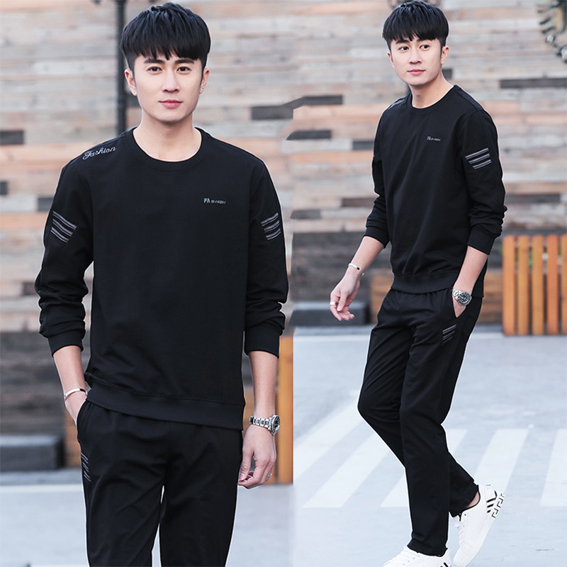 Terno esportivo masculino primavera outono inverno forro de lã moletom Casual masculino correndo roupas esportivas taman