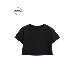 Blusa Feminina Ampla Básica Marialícia Preto