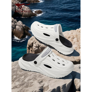 Sete lobos masculino novo estilo exterior buraco sapatos masculinos 2026 novo estilo de alta qualidade respirável chinel