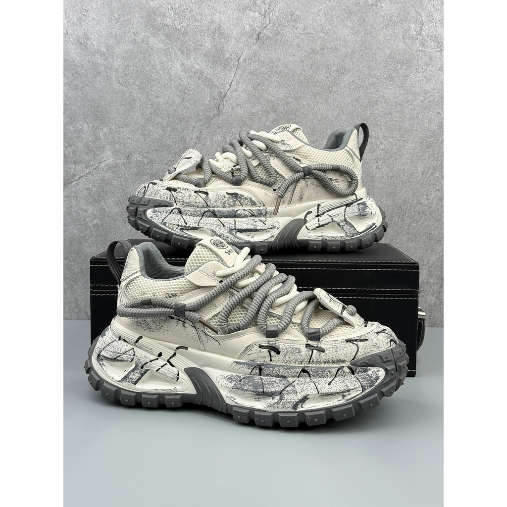Sapatos masculinos 2026 novo estilo verão Super quente respirável pai sapatos angustiados sapatos esportivos masculinos