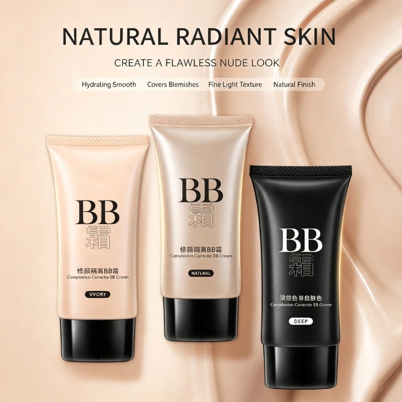 ELE Creme Leve Para Maquiagem Diária Rápida Com Cobertura Natural