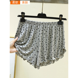 Modal solto casa calças verão fino voando pijama calças senhoras tamanho grande calças casuais exterior Wear All-Match S