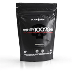 Whey 100% HD (WPC, WPI E WPH) - Refil 900g - Black Skull