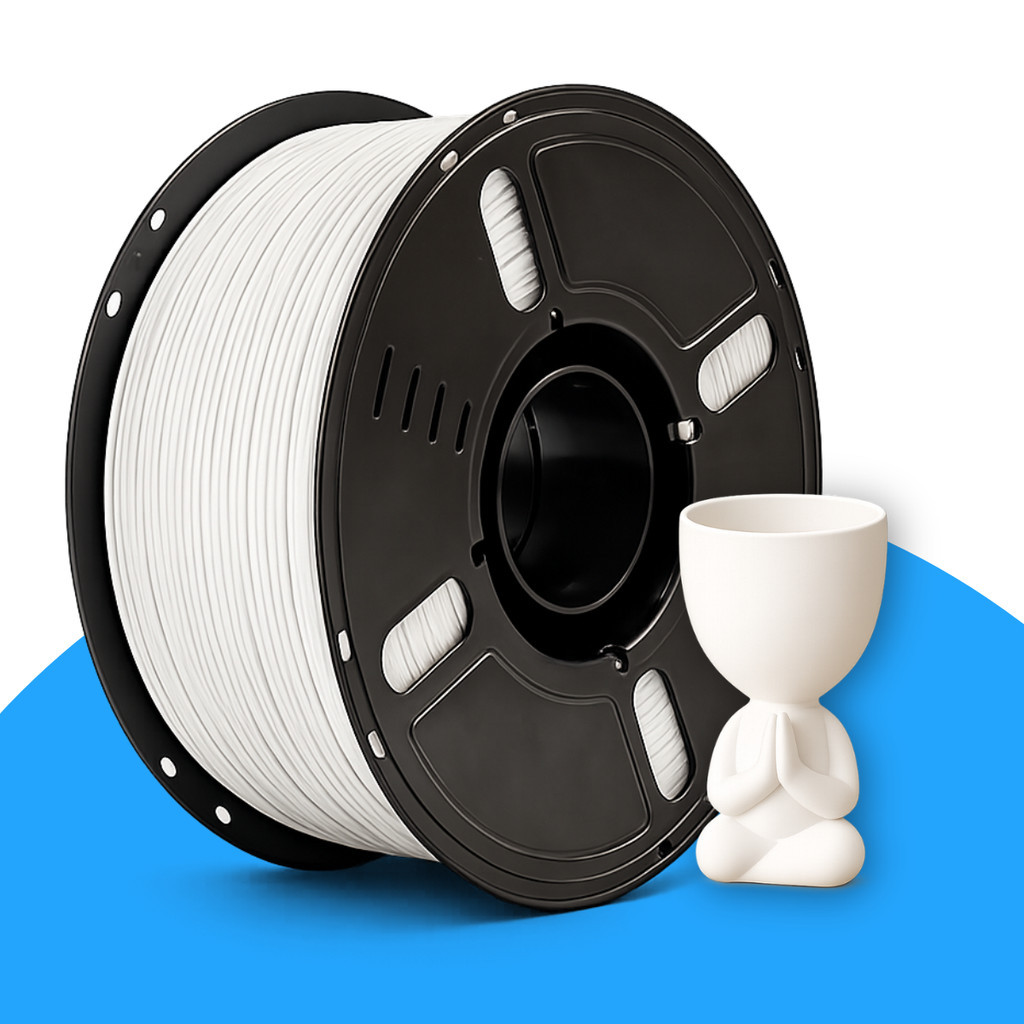 Filamento PLA Branco 1kg 1.75mm para Impressora 3D Impressão de Alta Qualidade